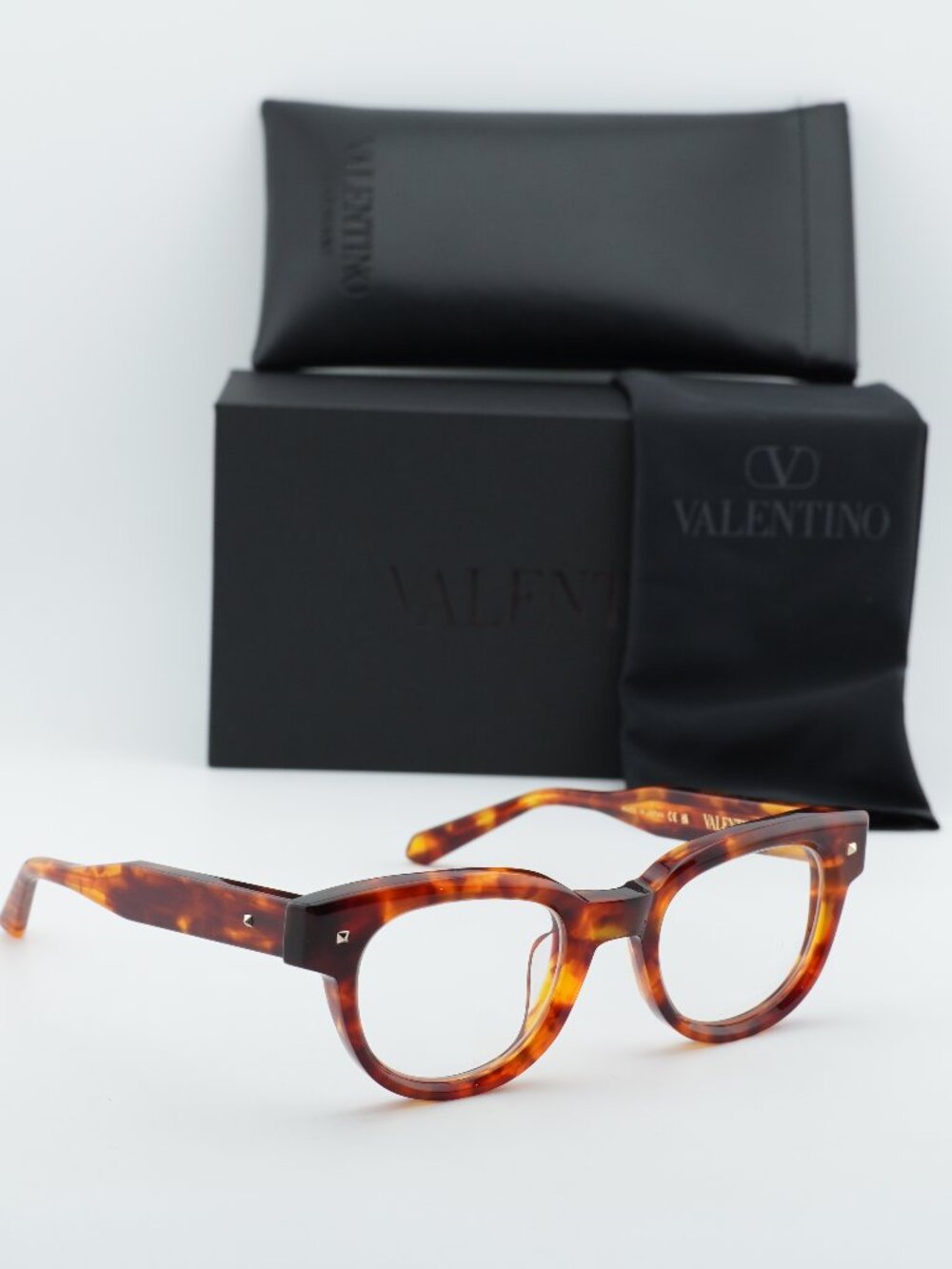 Valentino V-ESSENTIAL-V VLX-163B Square Eyeglasses 48mm - Havana